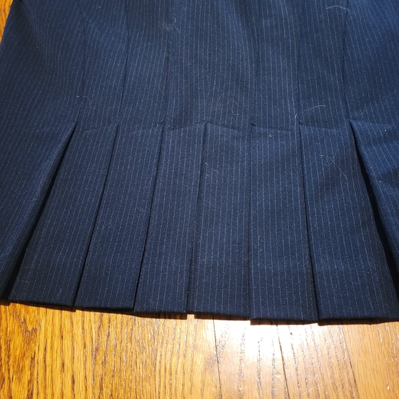 Blue pinstripe skirt - Picture 2 of 4